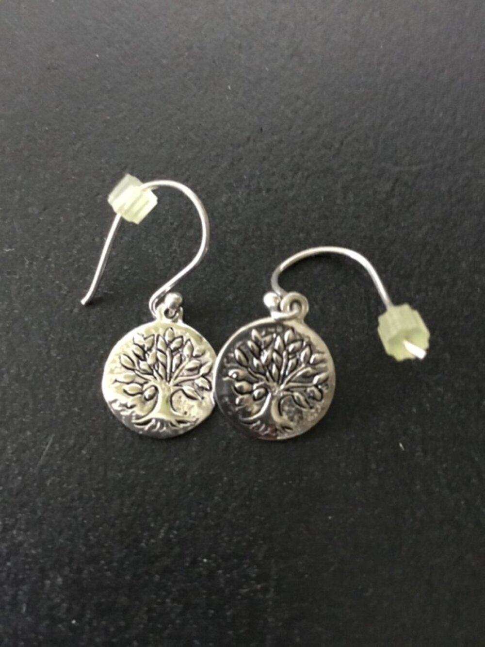 Tree Of Life Earrings 925 MARKED==STERLING SILVER==PREOWNED==GOOD CONDITION - Picture 5 of 5